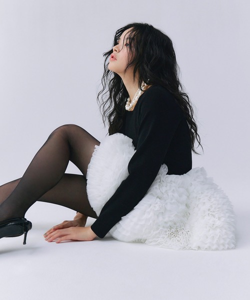 EIMY ISTOIRE（エイミーイストワール） ワンピース ボリュームチュール