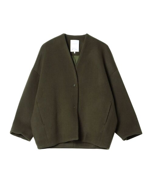 ELENDEEK（エレンディーク） ノーカラーコート コート フォルム