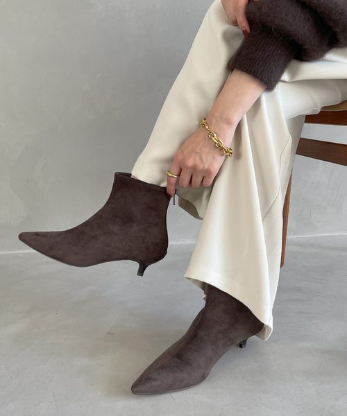 LE TALON（ル タロン） ブーツ 4cmポインテッドショートブーツ