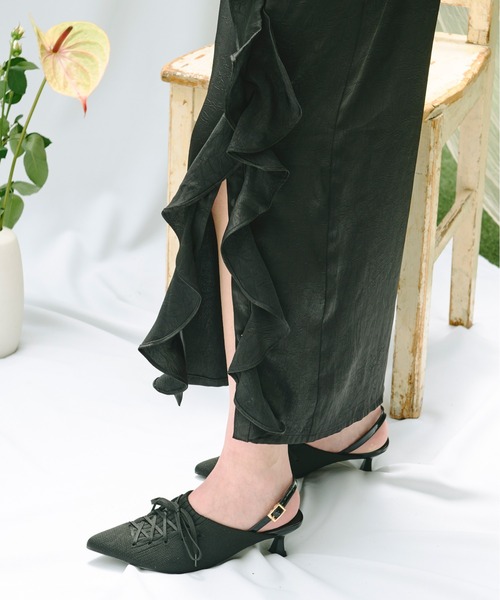loin nuit パンプス lace up sneaker mule / レースアップスニーカー
