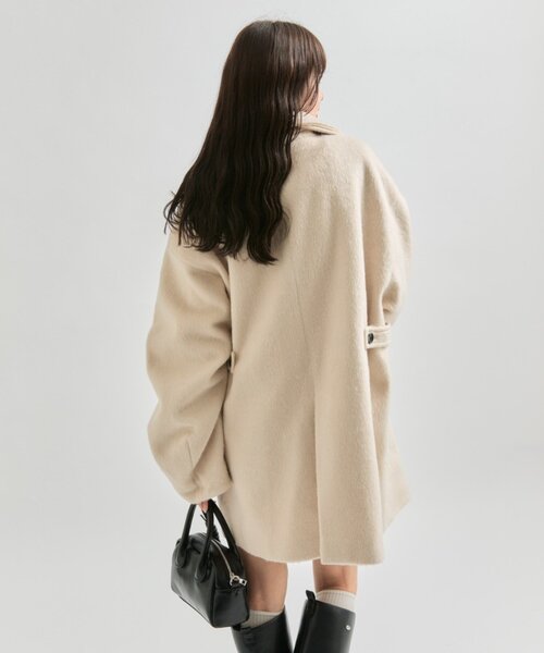 mystic（ミスティック） コート アウター ウール混 シャギーミドル