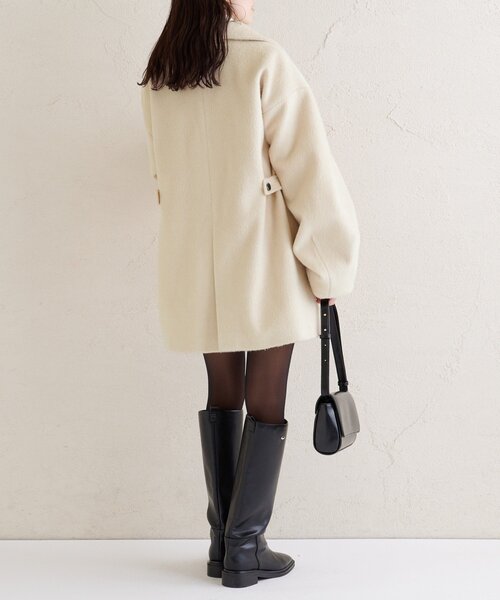 mystic（ミスティック） コート アウター ウール混 シャギーミドル