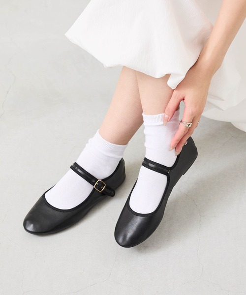 menue（メヌエ） バレエシューズ パンプス ふわカル ストラップ メリー