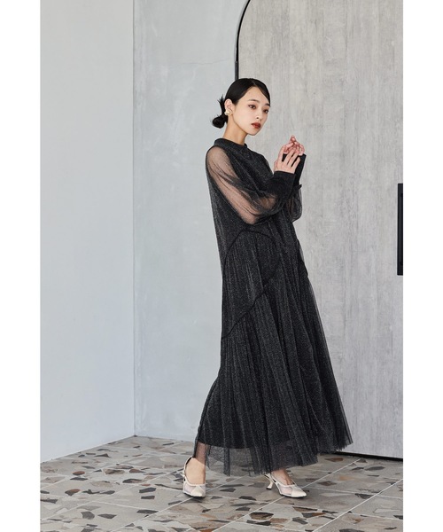 niana（ニアナ） ドレス ラメチュールAラインドレス マタニティ 妊婦