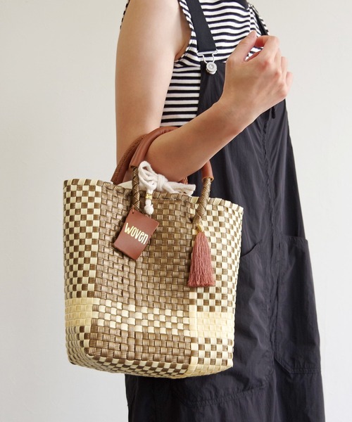 かごバッグ カゴバッグ WOVEN (ウーヴン) /ミニトート メキシコ製 ミニ
