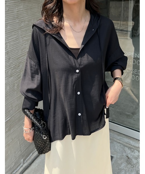 Re:EDIT（リエディ） ブラウス シャツ 「紫外線対策」オーバーサイズ