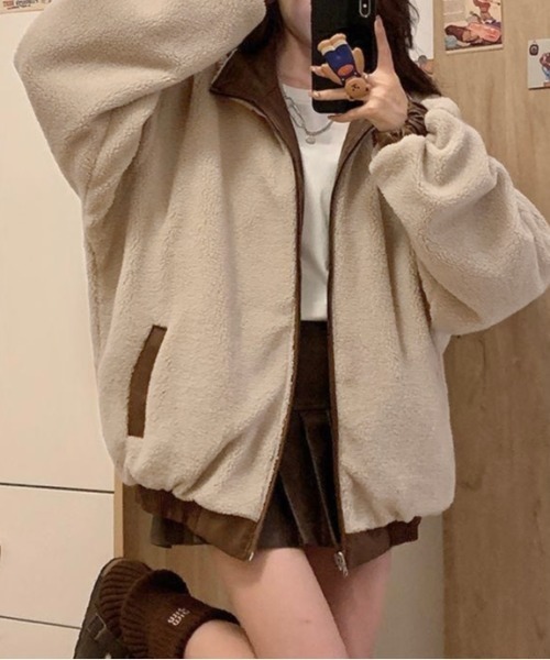 LADY LIKE（レディライク） ブルゾン アウター リバーシブルフェイク