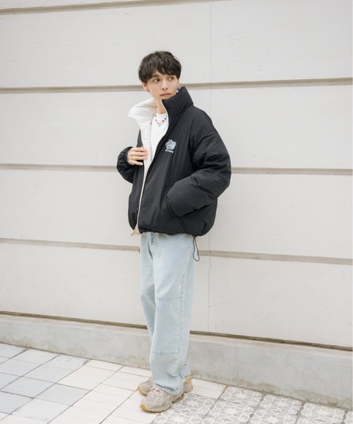 kaoyorinakami ダウンジャケット ダウン flower reversible down