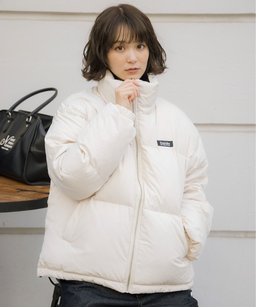 kaoyorinakami ダウンジャケット ダウン flower reversible down