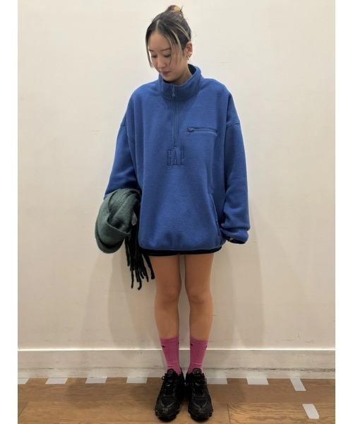 GAP（ギャップ） トレーナー スウェット ボア オーバーサイズ ハーフ
