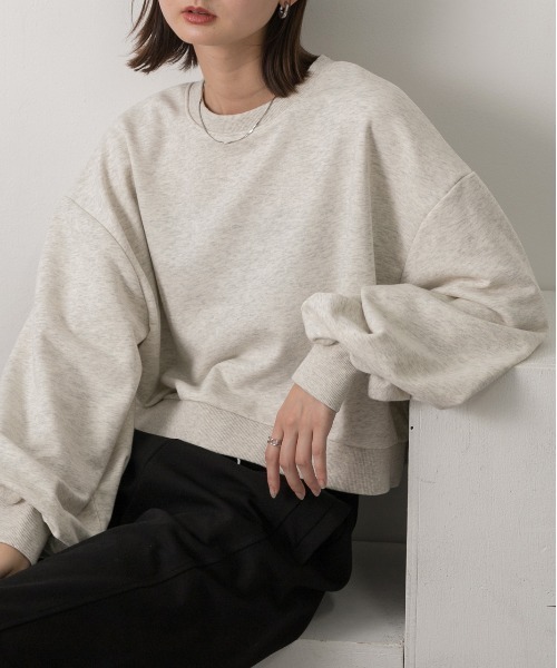 ad thie（アドティエ） トレーナー スウェット ショート丈 裏毛プル