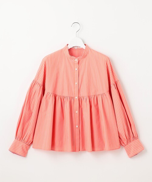 23区（ニジュウサンク） ブラウス シャツ 「洗える」CANCLINI ギャザー