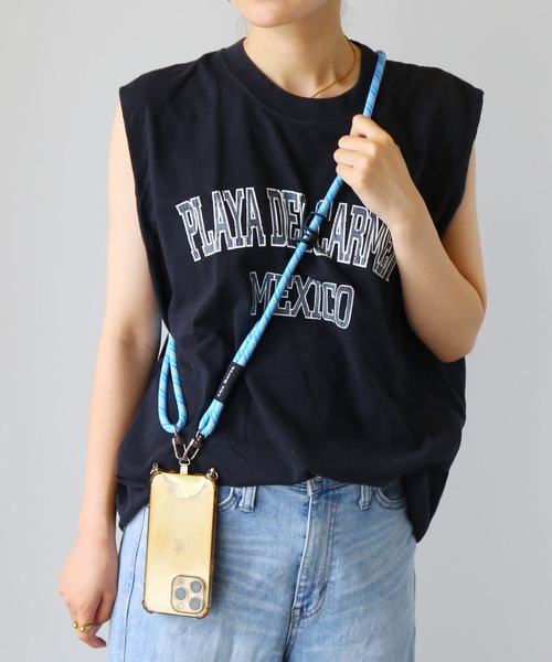 Mia Borsa（ミアボルサ） スマホショルダー ストラップ 太め 長さ調節