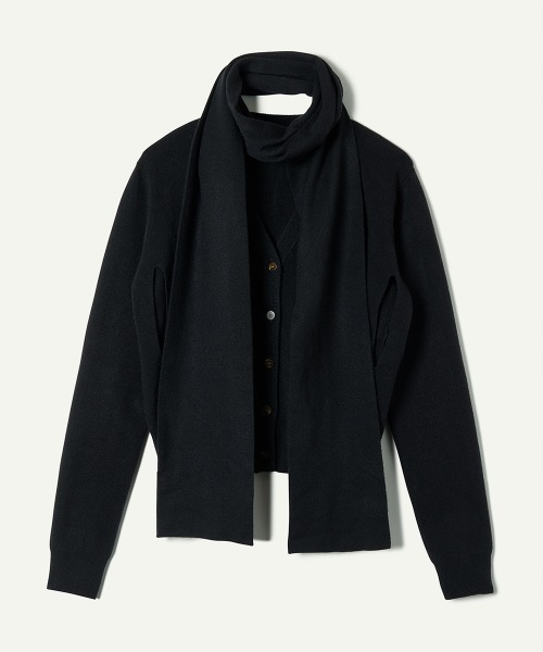 leinwande（ラインヴァンド） カーディガン Ribbon Tie Cardigan