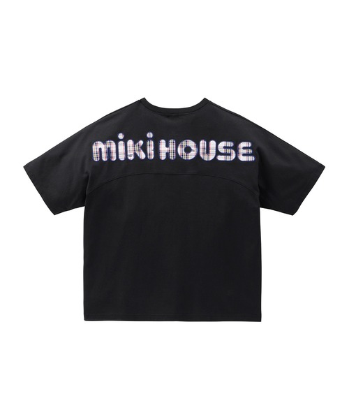 MIKI HOUSE（ミキハウス） tシャツ ミキハウスチェックバックロゴ半袖