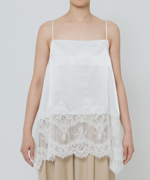 BABYLONE（バビロン） キャミソール ヘムレースキャミソール