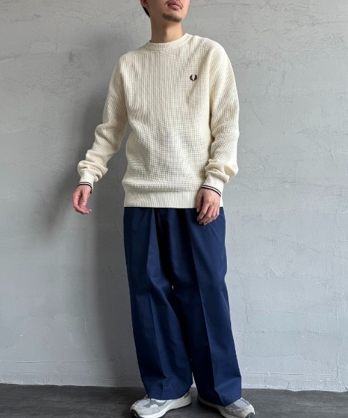 FRED PERRY（フレッドペリー） ニット セーター ワンポイントロゴ刺繍
