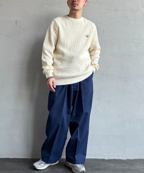 FRED PERRY（フレッドペリー） ニット セーター ワンポイントロゴ刺繍