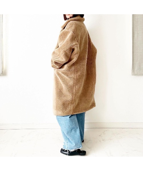 r.（アールドット） ピーコート pコート テディボア ロングコート