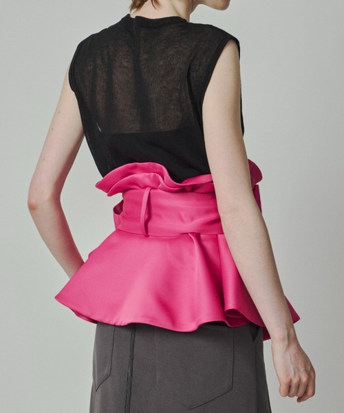 LA BELLE ETUDE（ラベルエチュード） ベルト ボリュームサークルリボン