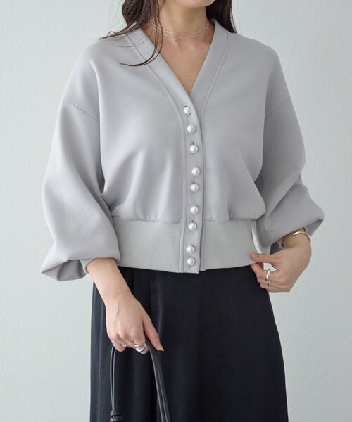 BEARDSLEY（ビアズリー） カーディガン パール釦ダンボール