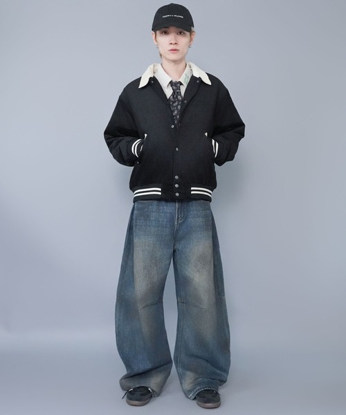 SPINNS（スピンズ） ブルゾン アウター 短丈コーデュロイスタジャン/襟