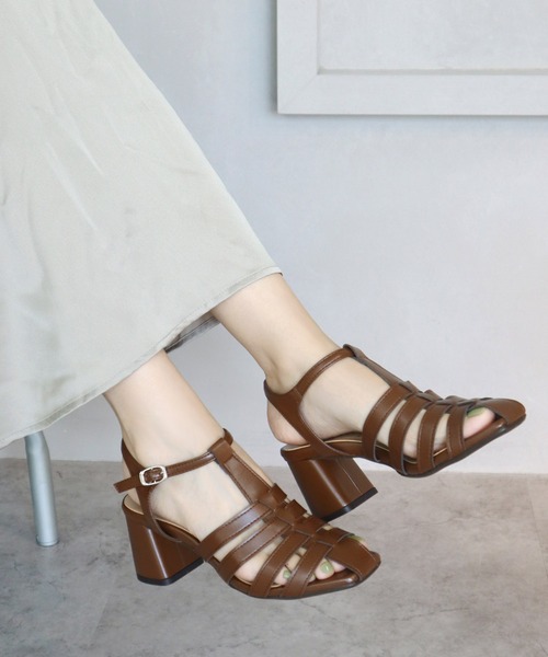 サンダル ヒールグルカサンダル「日本製」 レディース : ZOZOTOWN