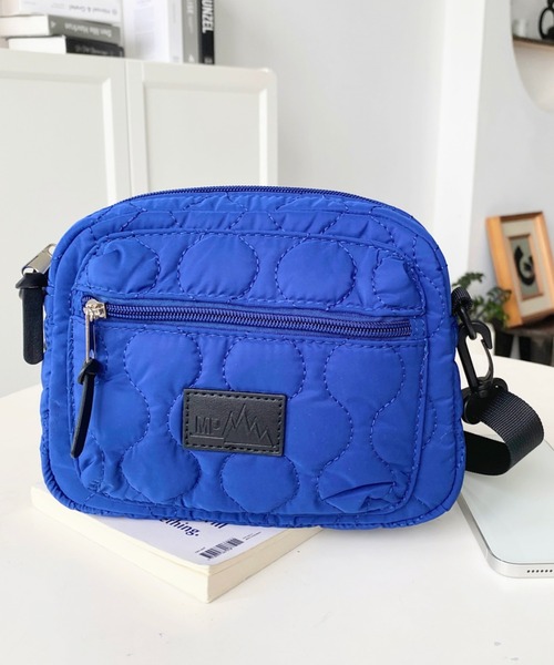 moment+ ウエストポーチ ウエストバッグ フロントポケットキルティング