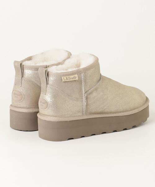 FUNALIVE（ファンアライブ） ブーツ L.B.Evans Dede 厚底ムートン