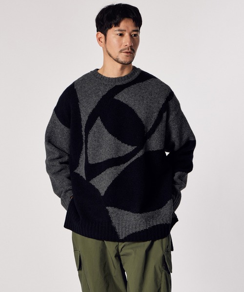 LANVIN en Bleu セーター ニット 「LANVIN ESSENTIAL」MESLAY