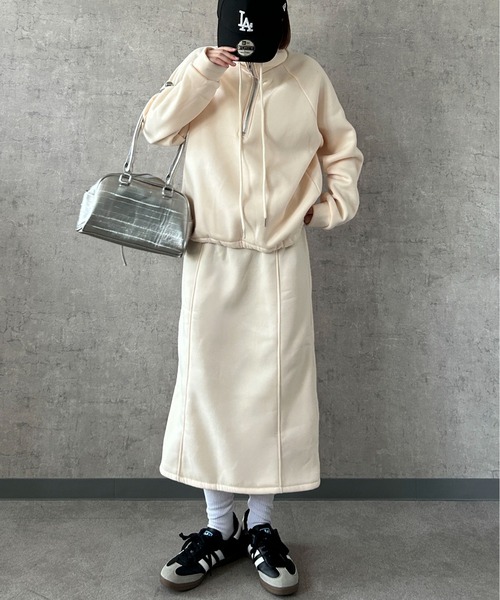 Maison Calme セットアップ 「上下セット」裏起毛ボリューム ハーフ