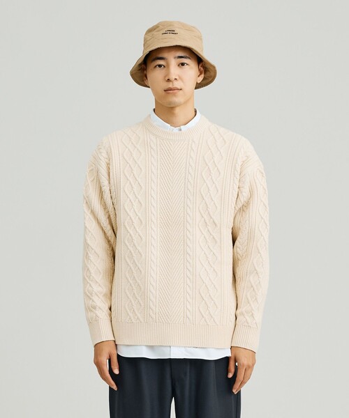 J.PRESS YORK STREET セーター ニット 「UNISEX」アランケーブル