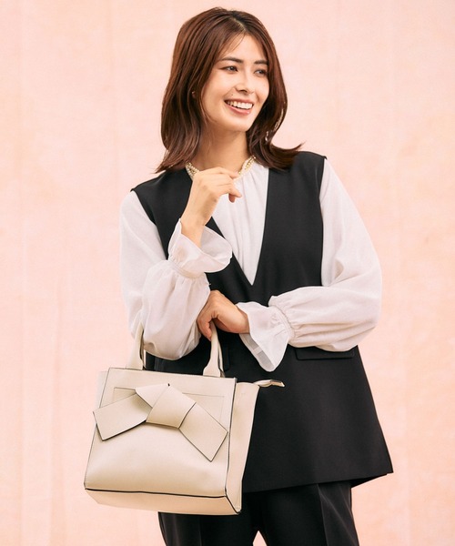 GLOBAL WORK（グローバルワーク） ハンドバッグ スペ軽2WAYリボン