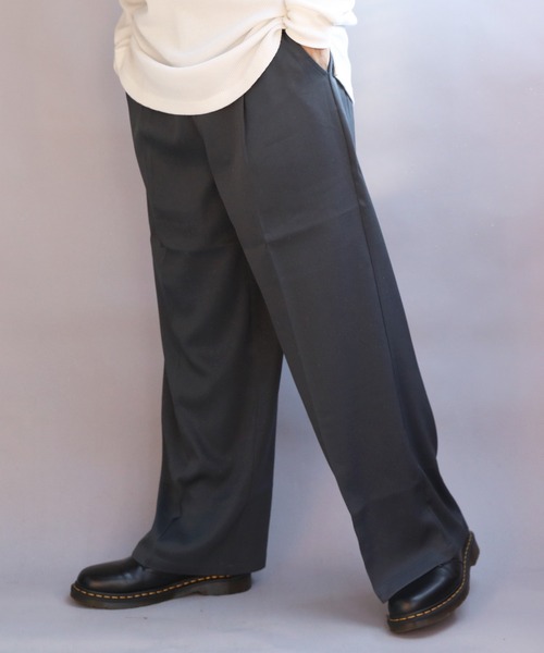 8 スラックス カラーワイドパンツ メンズ レディース : ZOZOTOWN