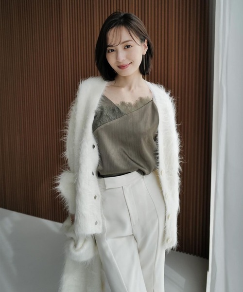 anuans（アニュアンス） カーディガン スーリーアルパカニット