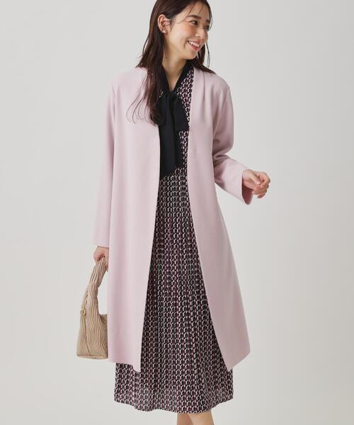 COUP DE CHANCE（クードシャンス） ノーカラーコート コート 「日本製