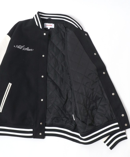 CONVERSE（コンバース） スタジャン フェイクメルトン デニム 袖