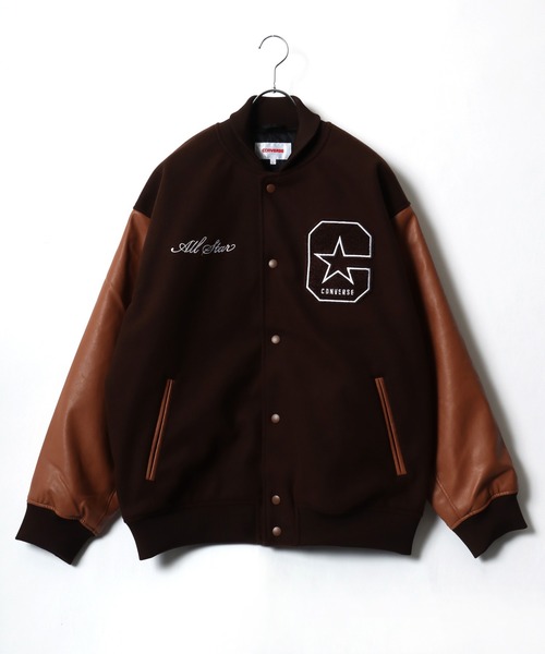 CONVERSE（コンバース） スタジャン フェイクメルトン デニム 袖