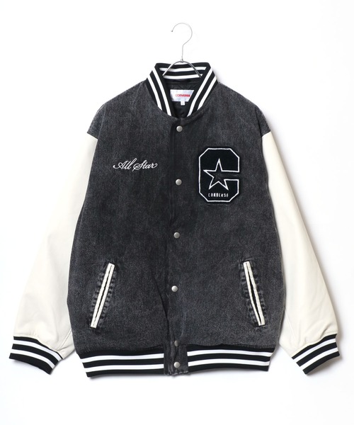 CONVERSE（コンバース） スタジャン フェイクメルトン デニム 袖