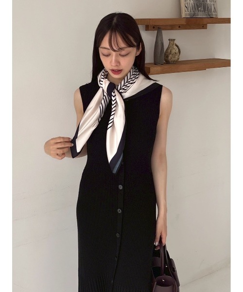 FRAY I.D（フレイ・アイディー） ワンピース スカーフセットニット