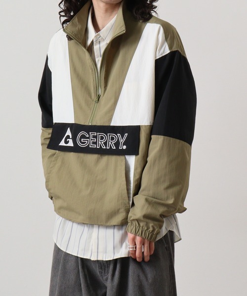 GERRY（ジェリー） ナイロンジャケット ハーフジップ ナイロンタフタ