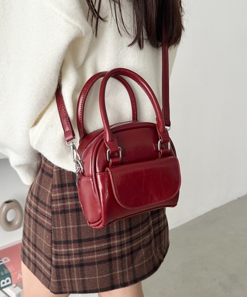 CLEA ショルダーバッグ バッグ ポケット付き2wayミニボストンバッグ