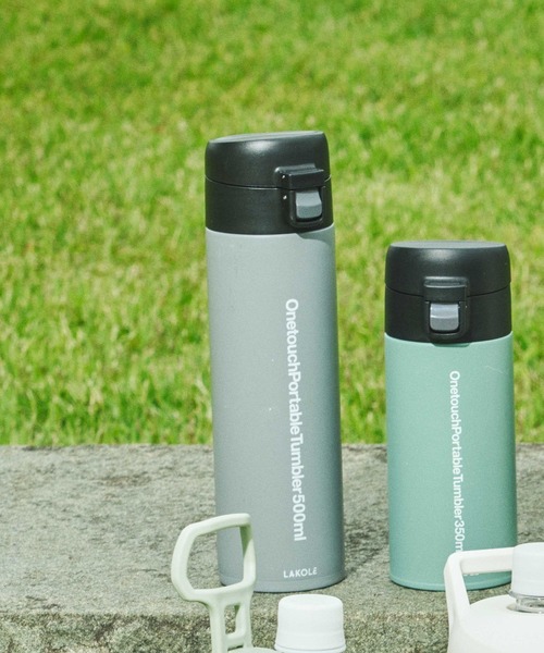 LAKOLE（ラコレ） 水筒 「保温保冷」ワンタッチポータブルタンブラー