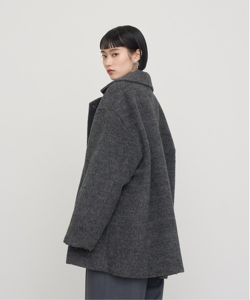 NOGLE コート アウター 「NOGLE/ノグル」ウールモヘアシャギーミドル