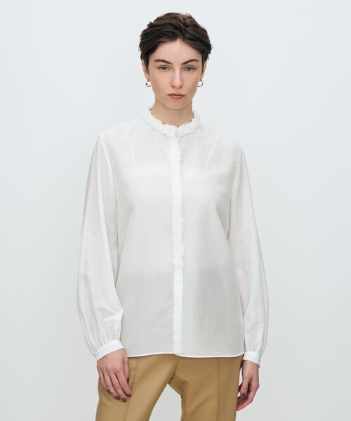 TOMORROWLAND collection ブラウス シャツ コットンシルクローン