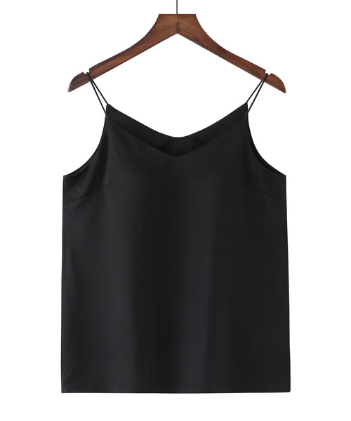 DAY CLOSET キャミソール 「大きいサイズ有/カップ付き/艶めくサテン風