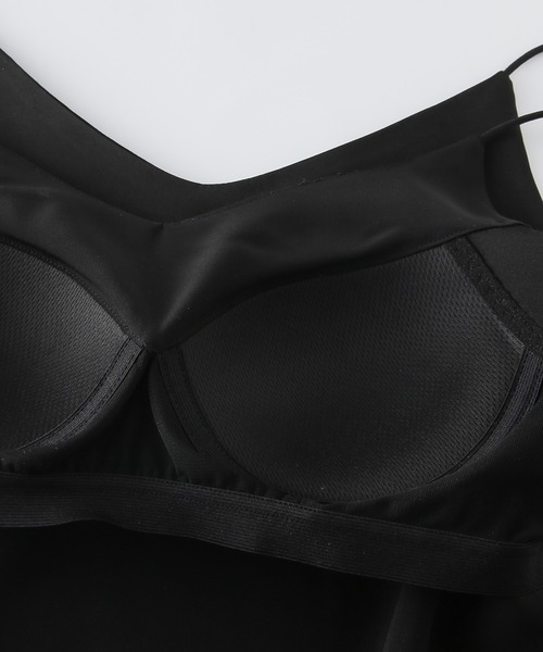 DAY CLOSET キャミソール 「大きいサイズ有/カップ付き/艶めくサテン風