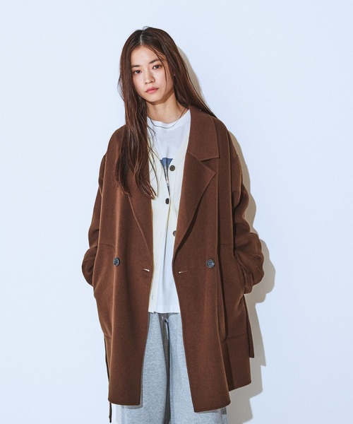 BURBERRY（バーバリー） ピーコート 40 オレンジ レディース