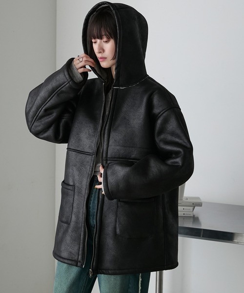 forksy.（フォルクシー） ムートンコート ボアコート 「forksy