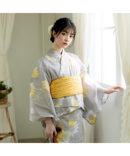 KIMONOMACHI 浴衣 レディース セパレート浴衣 3点セット 浴衣 簡単 (二